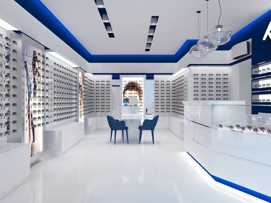 Дизайн салона оптики