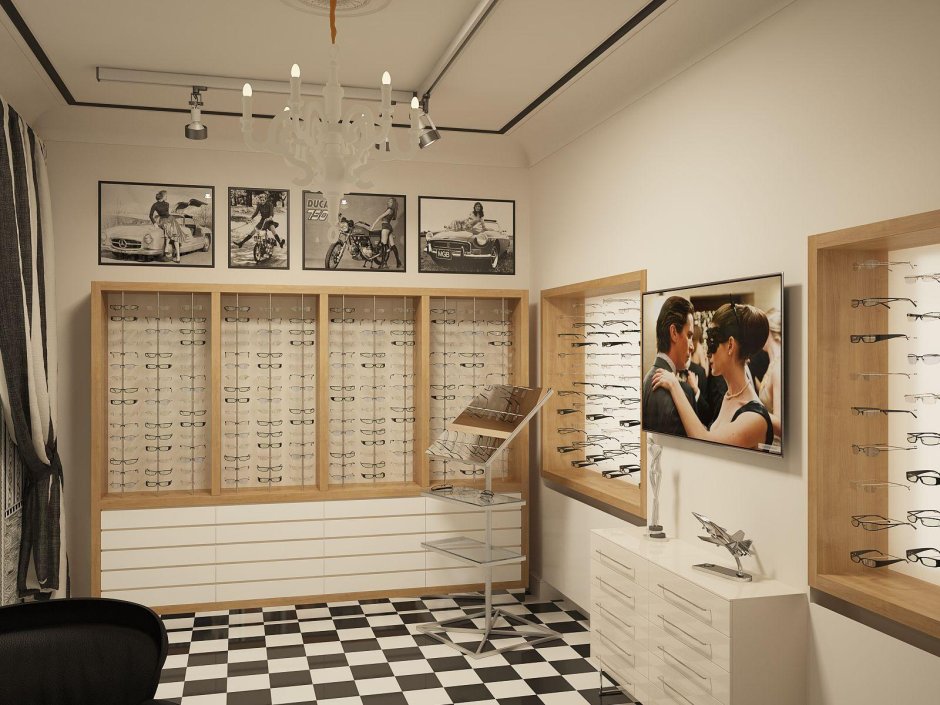 Салон оптики интерьер