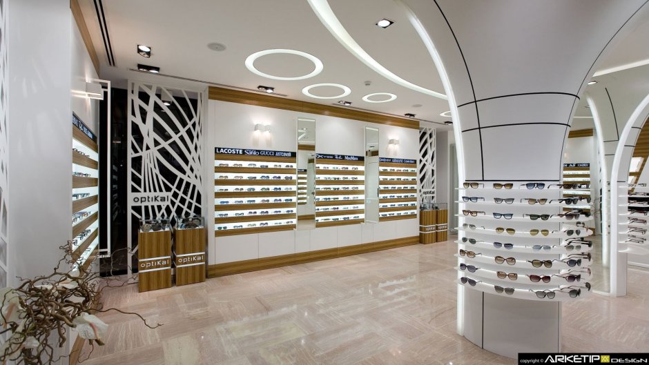 Дизайн магазина оптики