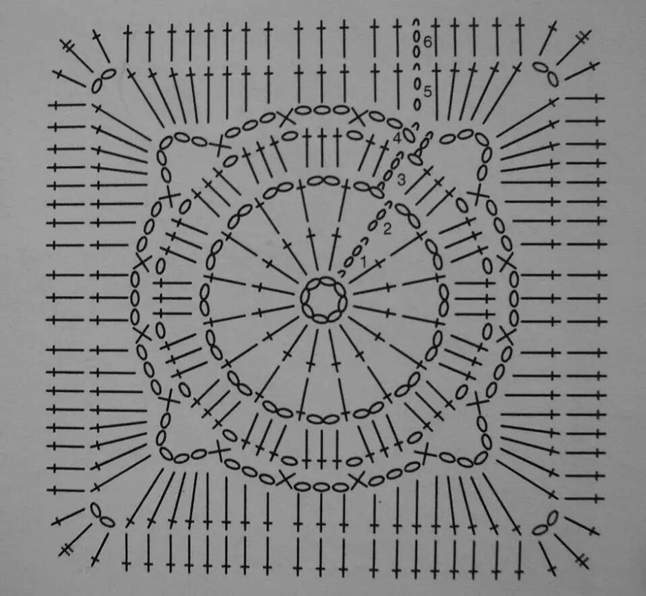Вязаные подстилки на стулья крючком схемы