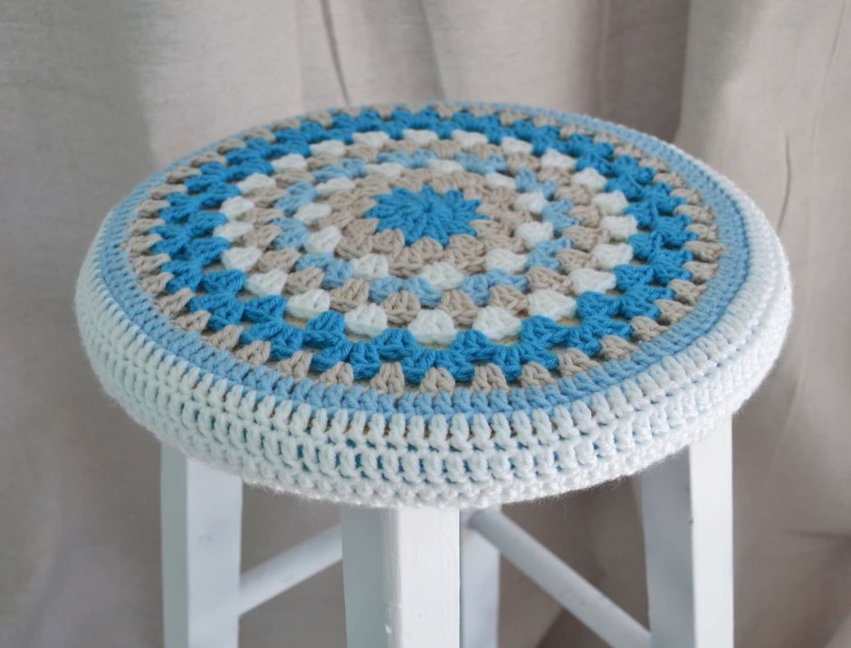 Накидка на стул крючком