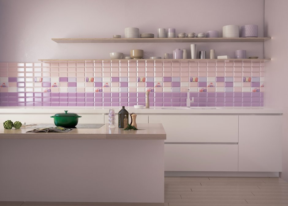 Фартук для кухни из плитки