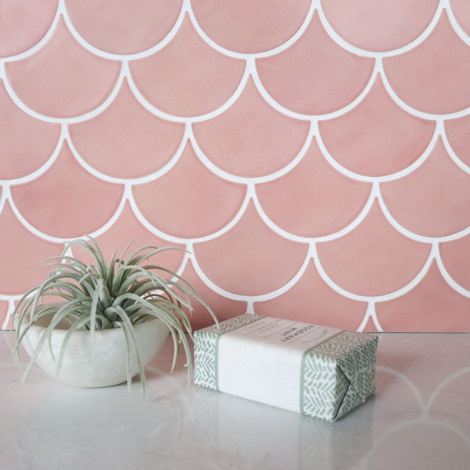 Голубая плитка для кухни на фартук