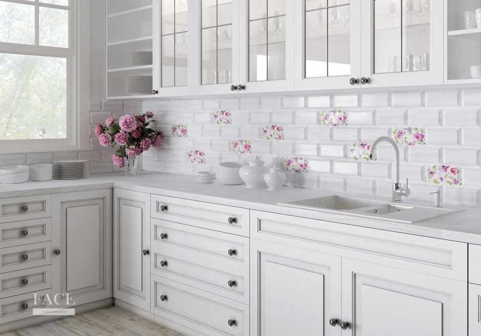 Розовая кухня