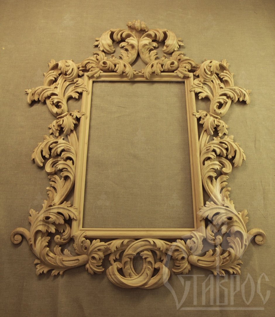 Обрамление для зеркала из дерева