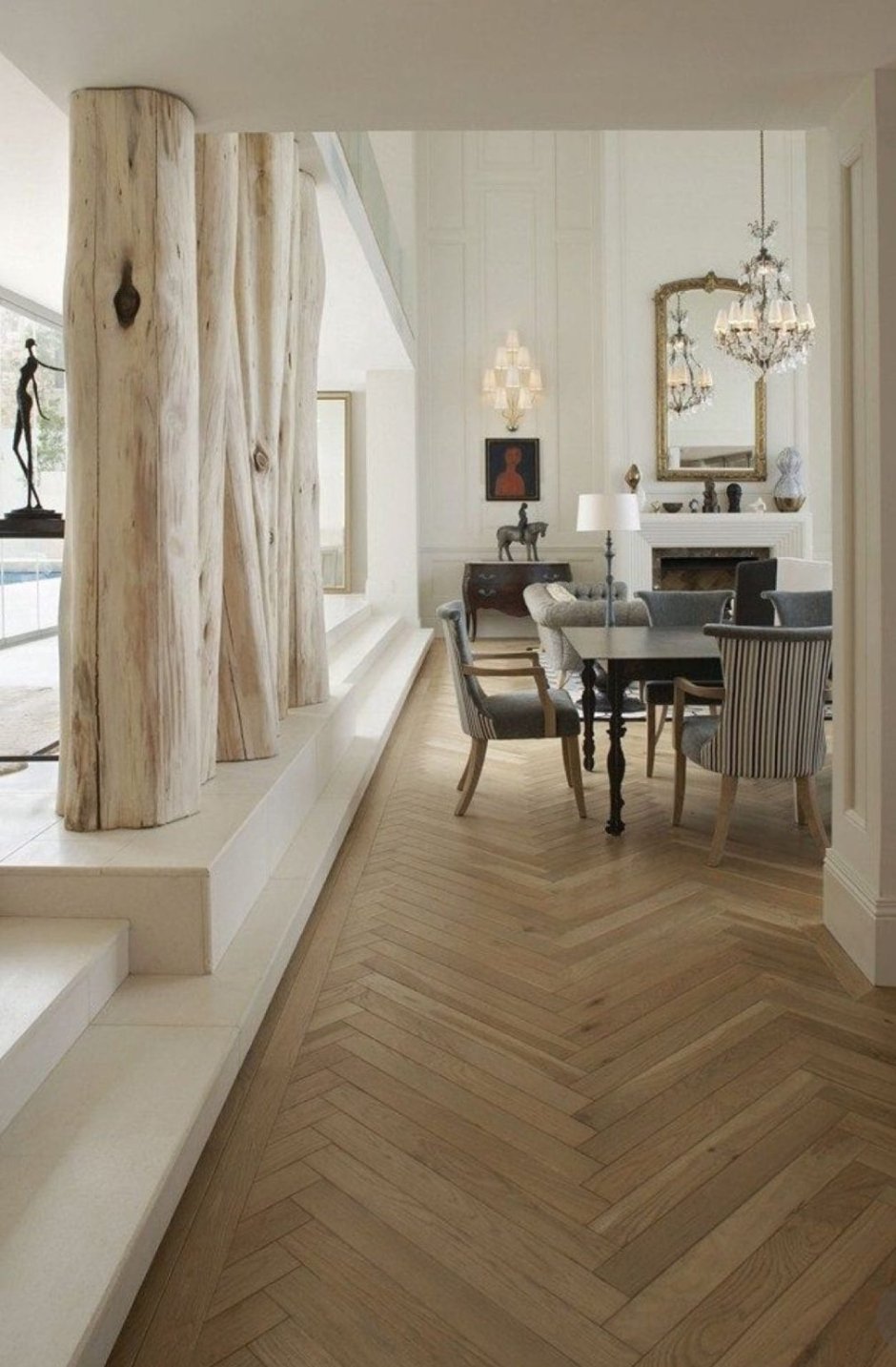 Паркет французская елка рустик