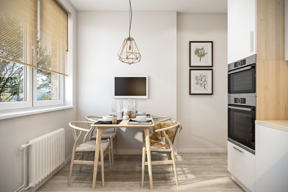 Шкаф над столом на кухне