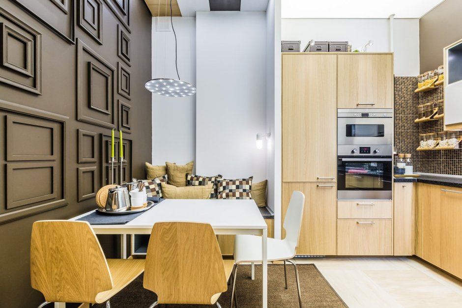 Шкафы над обеденной зоной