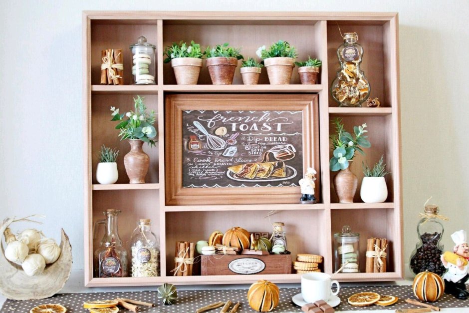Декоративные полки на кухню