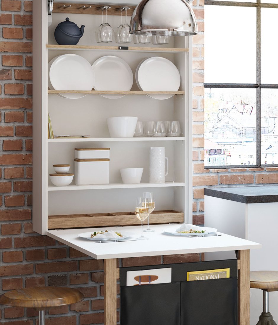 Стол с полками для кухни