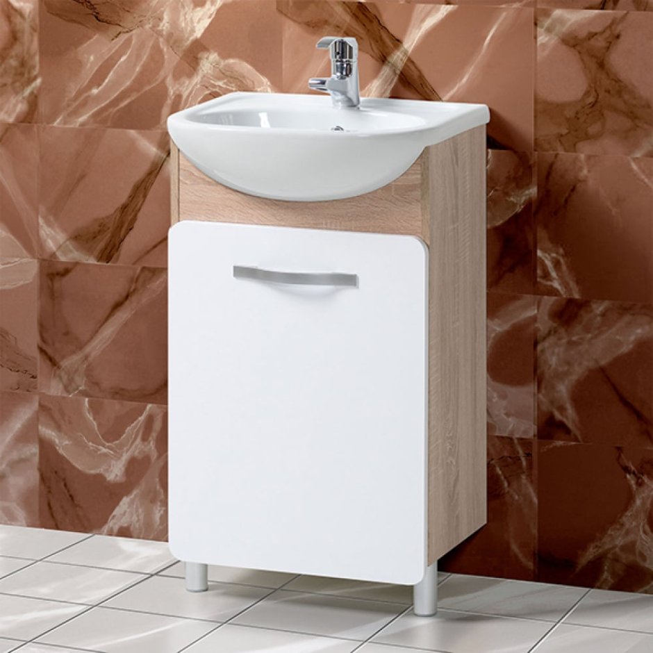 Тумба-комплект Акваль манго 55, с умывальником Тигода 55