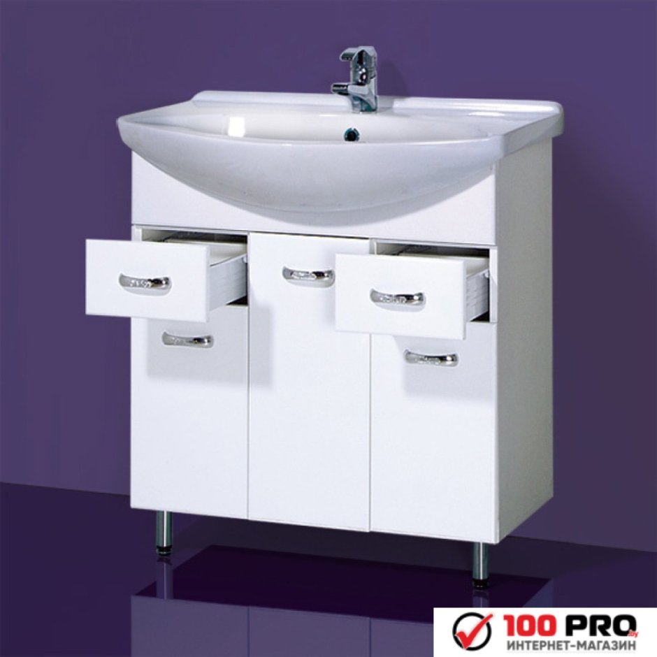 Тумба для ванной Акваль Эмили 70 см