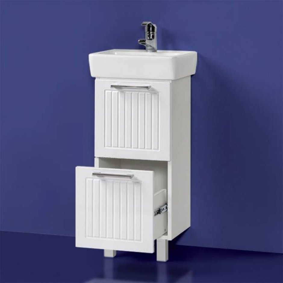 Тумба для ванной комнаты с раковиной Акваль Оливия 60 (EO.01.60.00.N), умывальник Элеганс 600