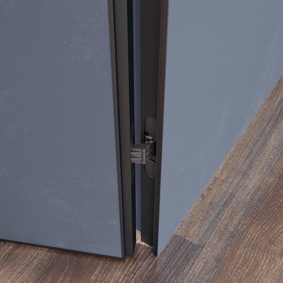 Профиль Дорс черная алюминиевая коробка