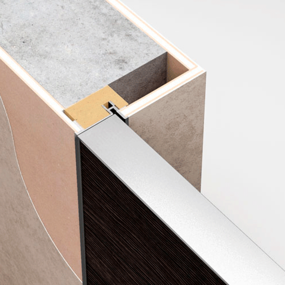 Профиль Дорс Invisible алюминиевая кромка