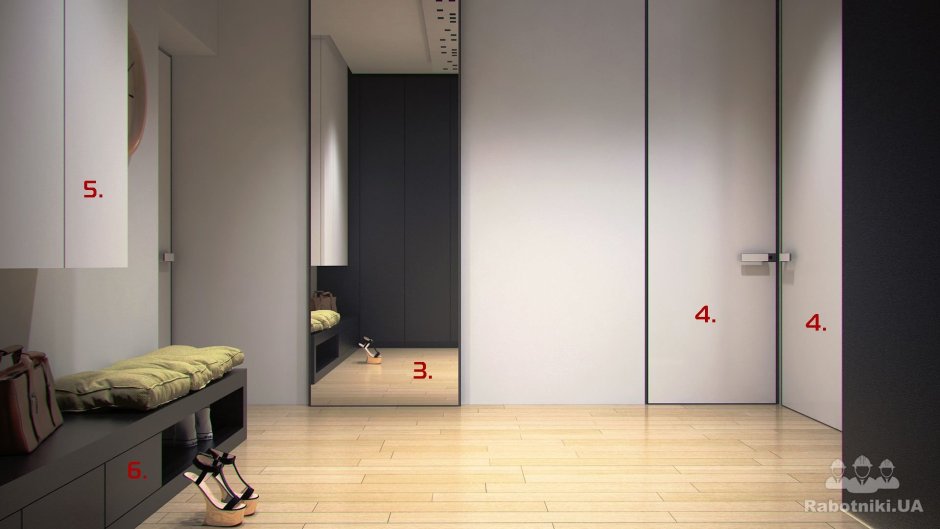 Двери Софья зеркальные Инвизибл