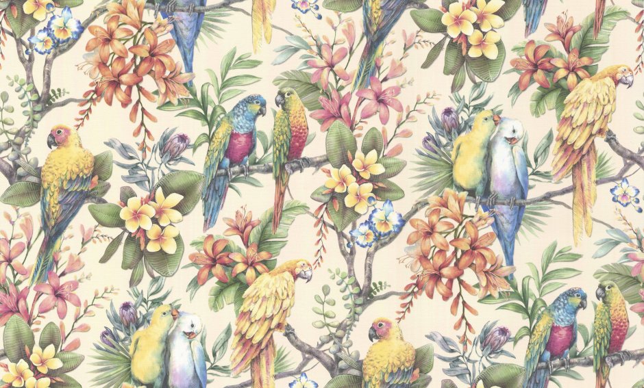 Обои с птичками для стен