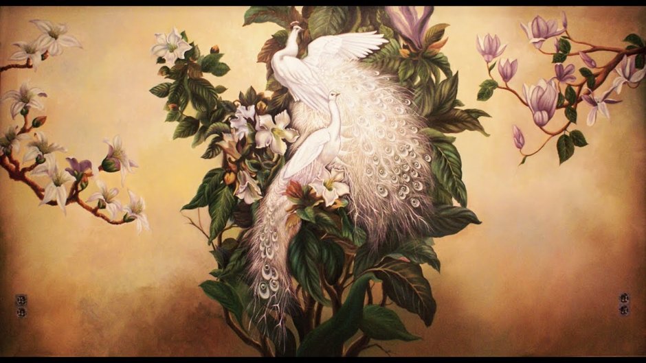 Роспись стен Райские птицы