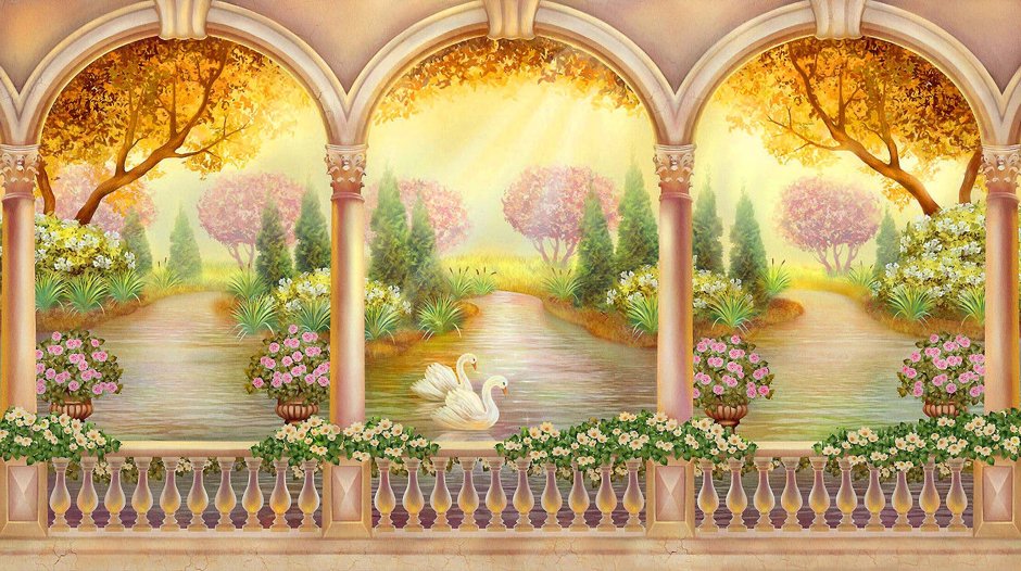 Фреска Райский сад