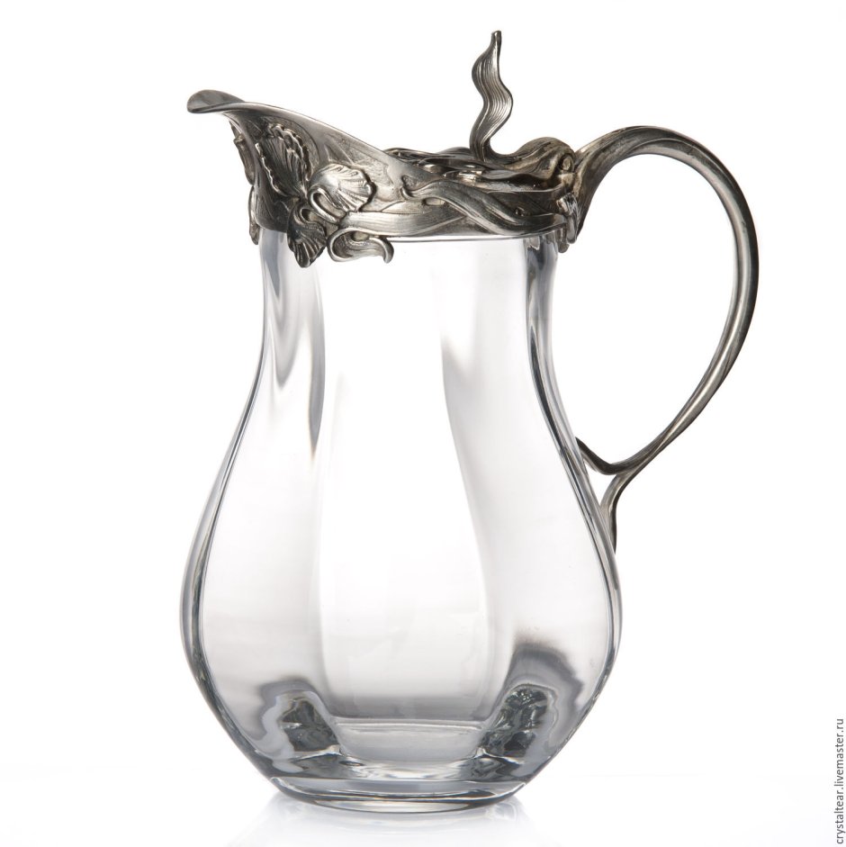 Кувшин кобальт Никольский Хрустальный завод