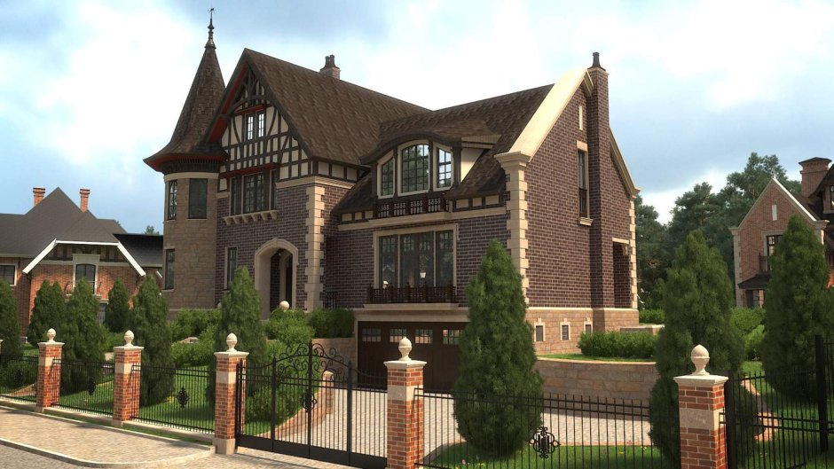 Элитный дом из кирпича