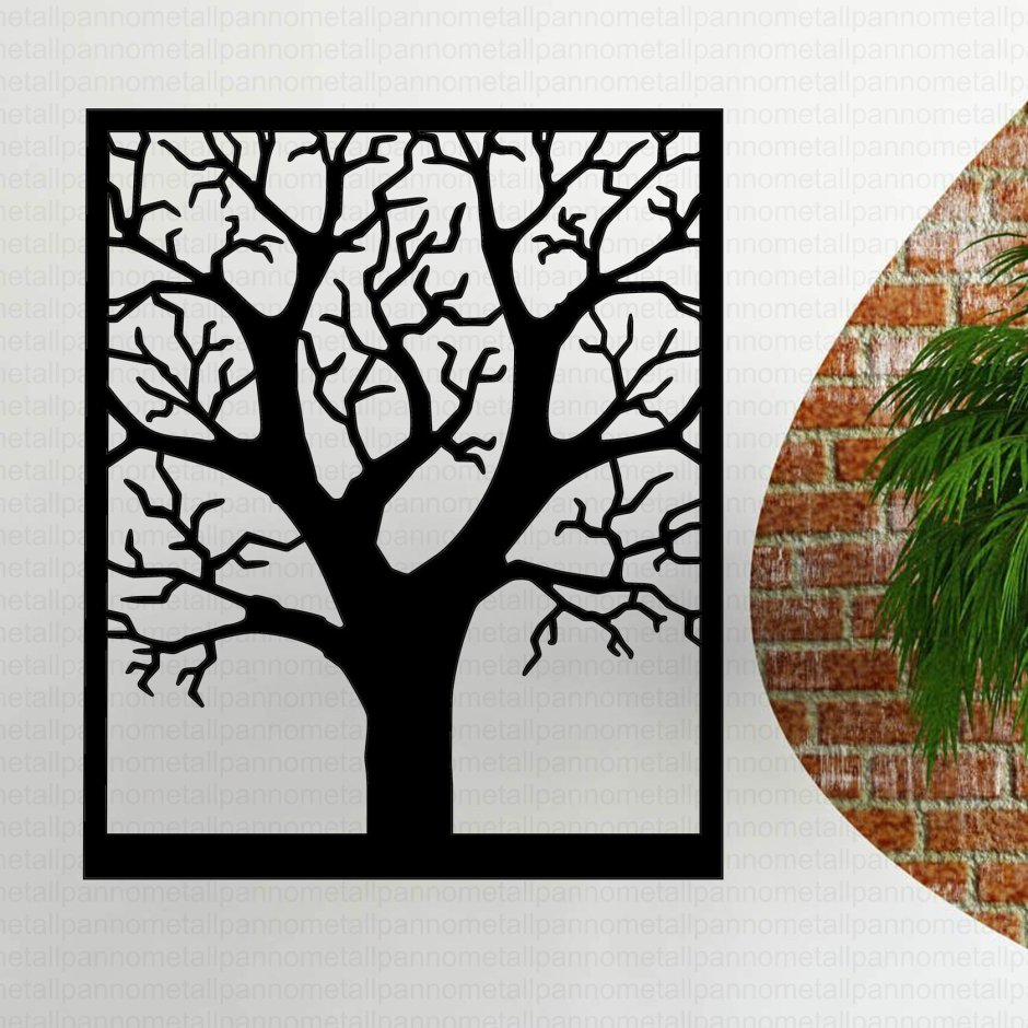 Декоративное панно из дерева на стену