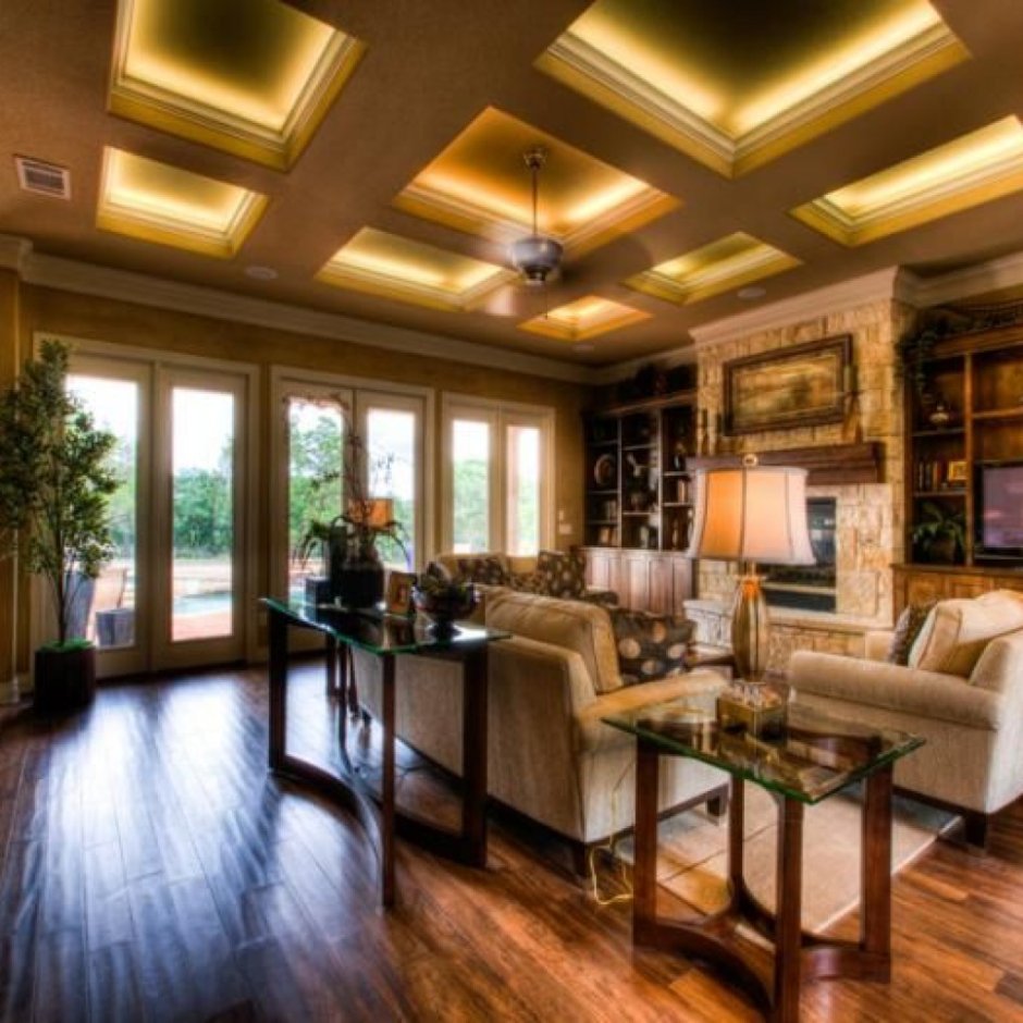 Мансарда с балками