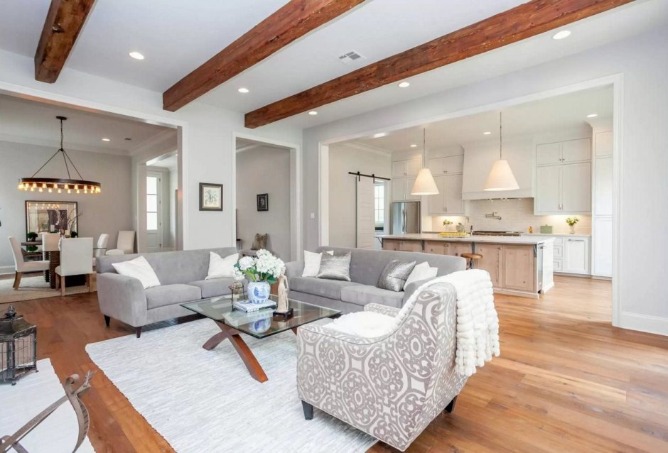 Кессонные потолки в стиле Шале