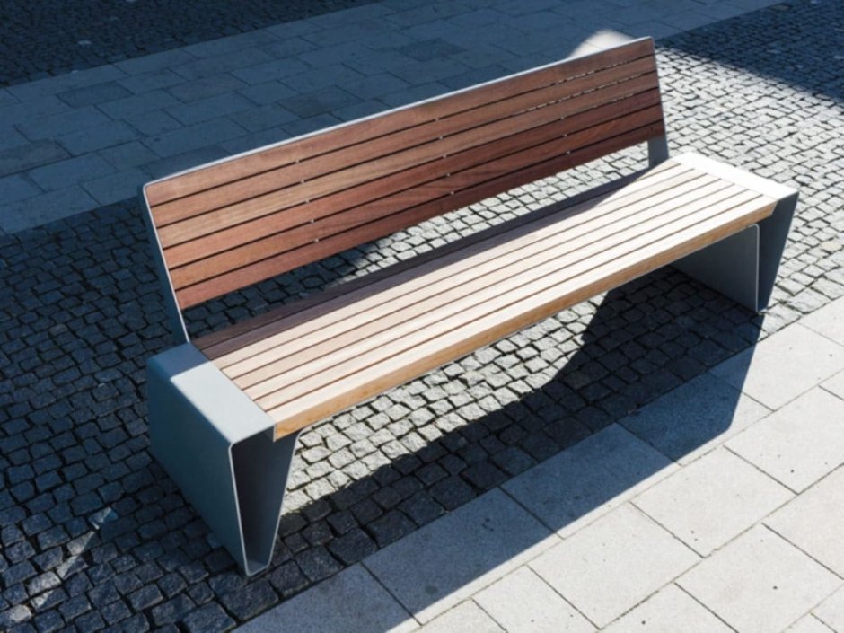 Скамья уличная "line" бетонное основание МОДУЛДЬ А