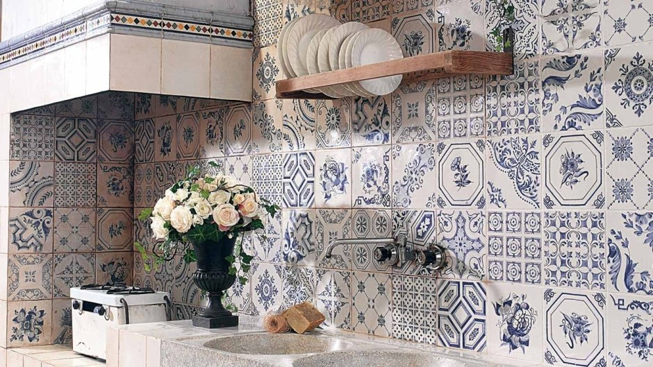 Плитка азулежу в интерьере