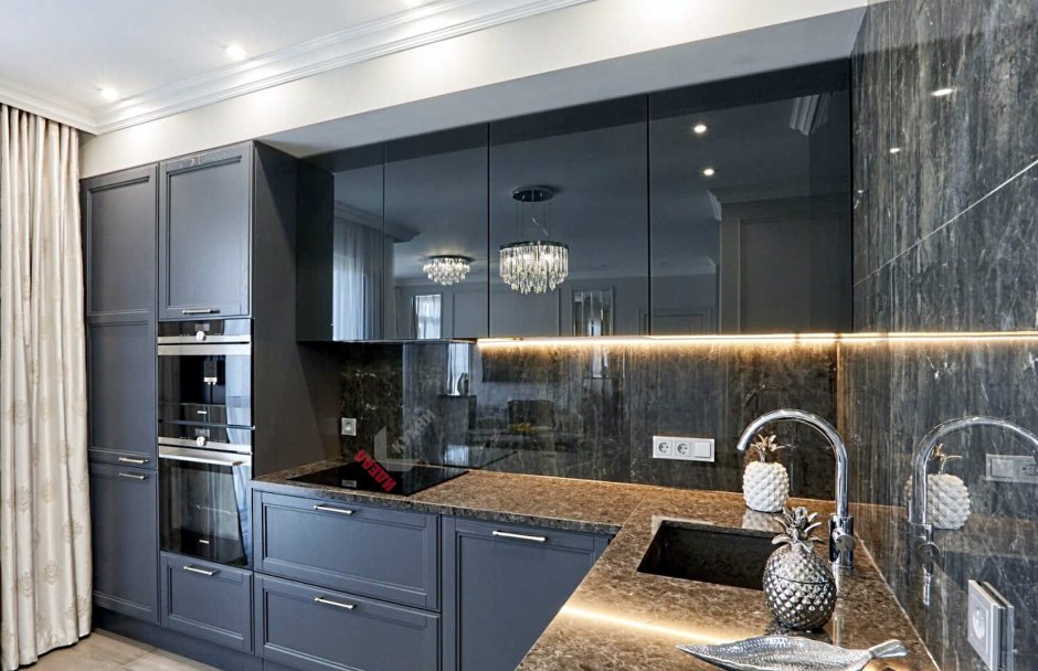 Кухня графит