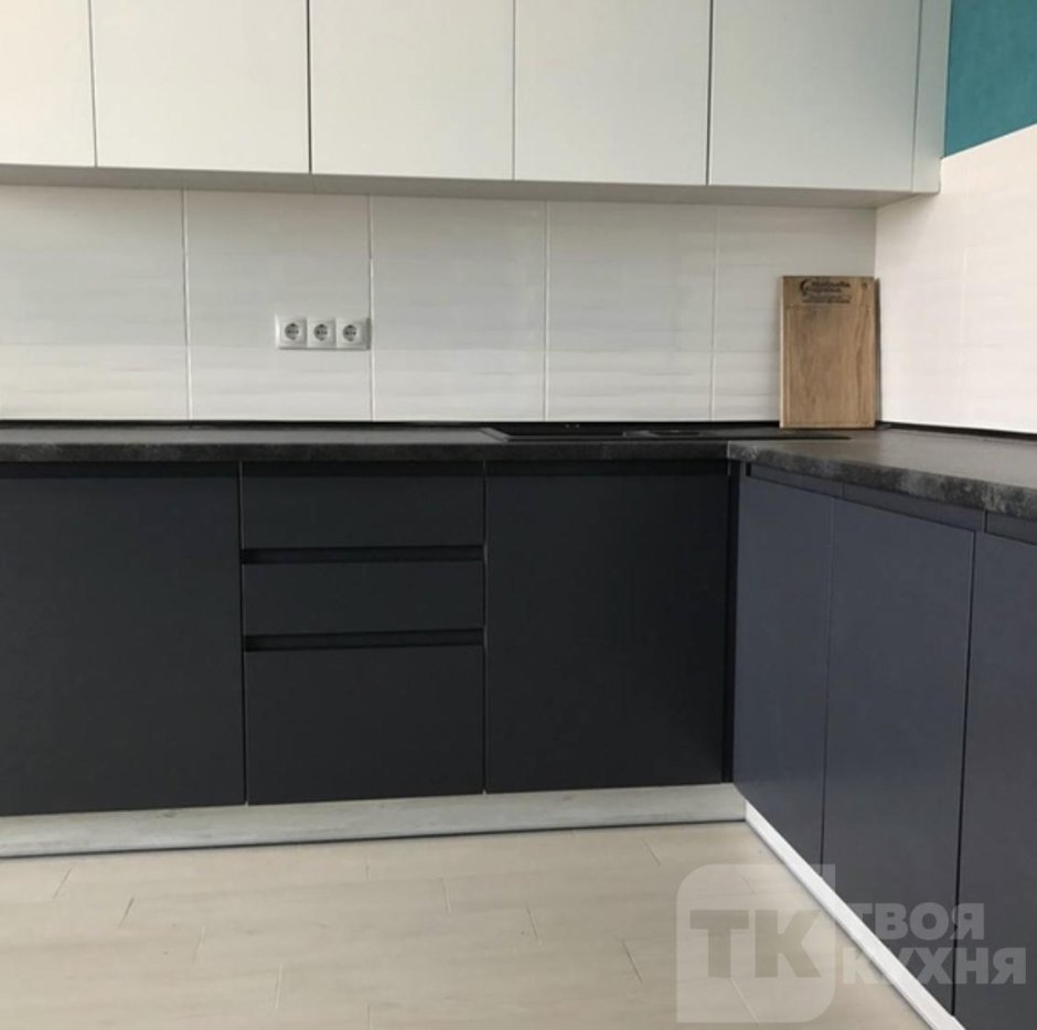 Кухня икеа графит