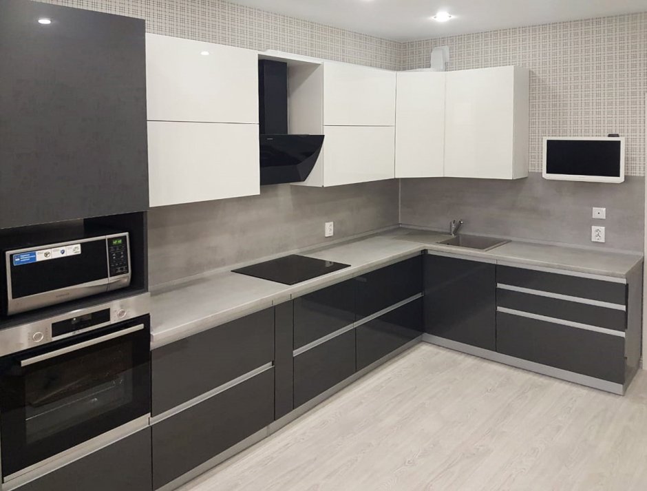 Черный графит Эггер кухни