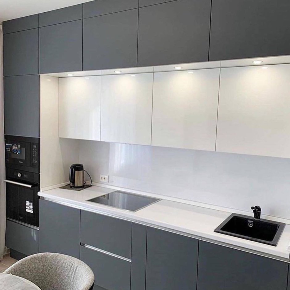 Кухня фасады Egger графит sf019