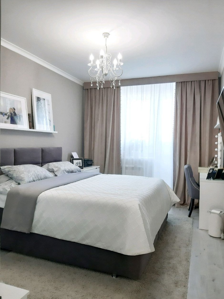 Шторы в серых тонах