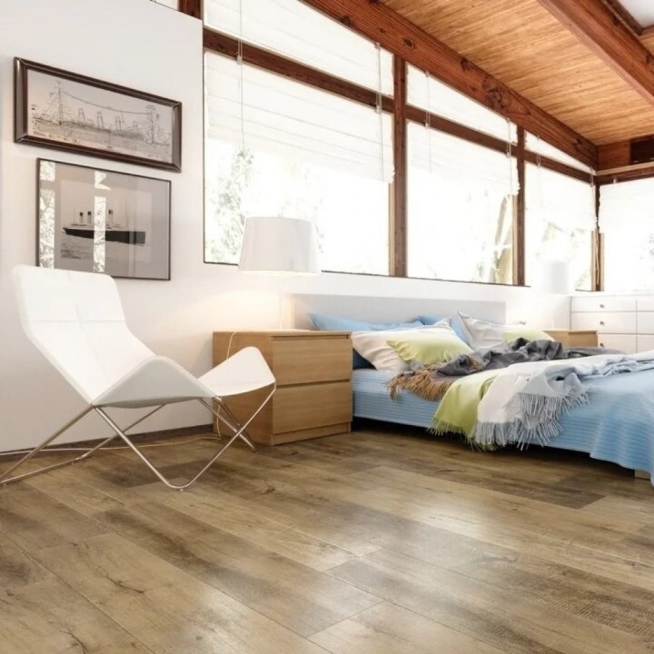 Сочетание обоев и пола