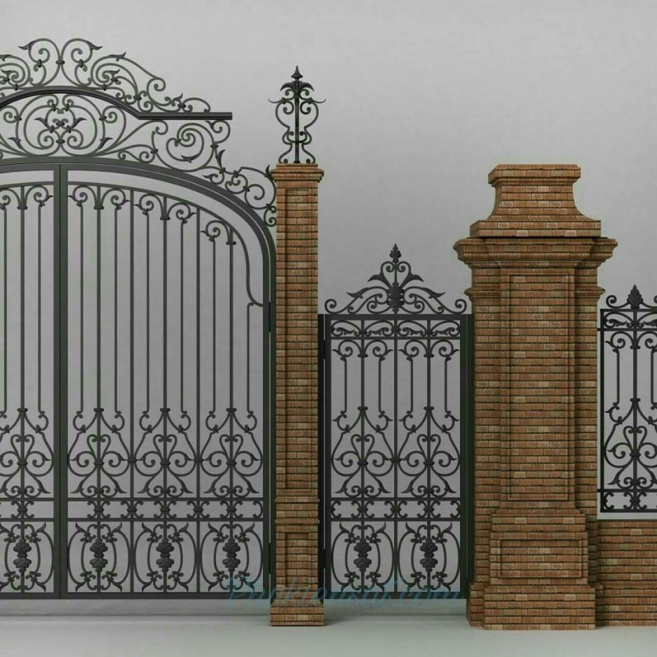 Кованые ворота 19 век