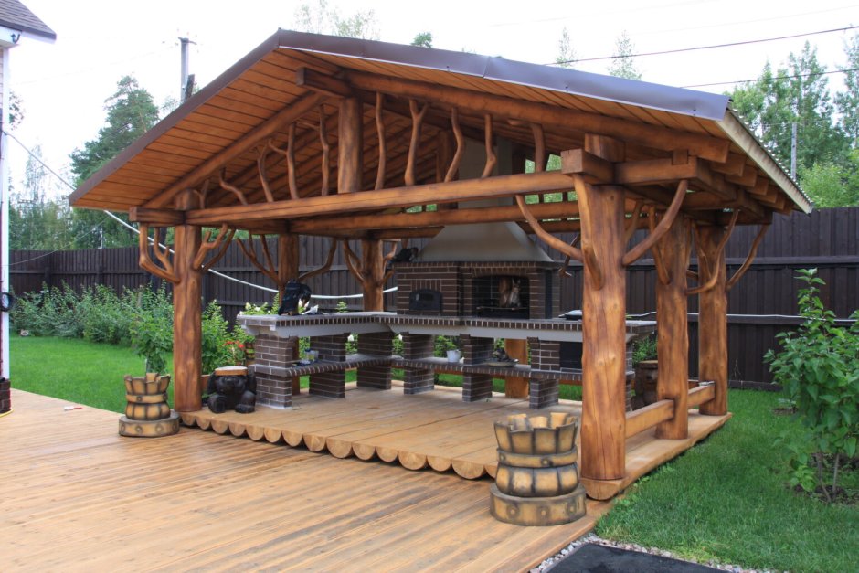 Беседка в современном стиле