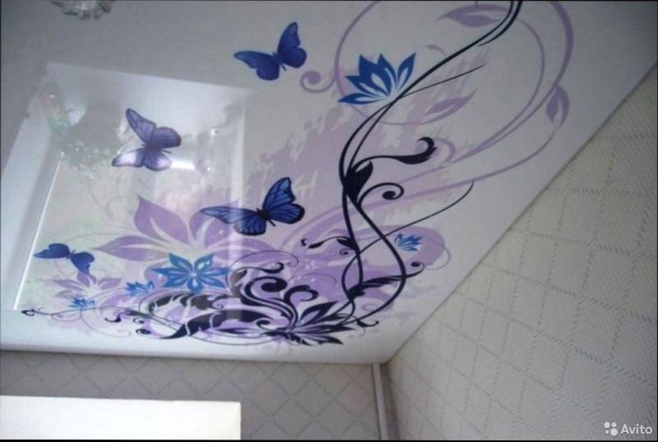 Фактурные натяжные потолки