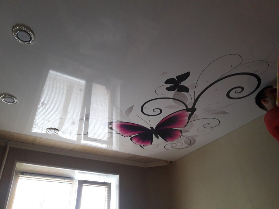 Потолки с фотопечатью в зал