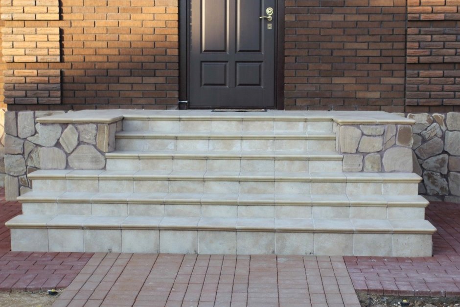 Клинкерная плитка для ступеней для крыльца