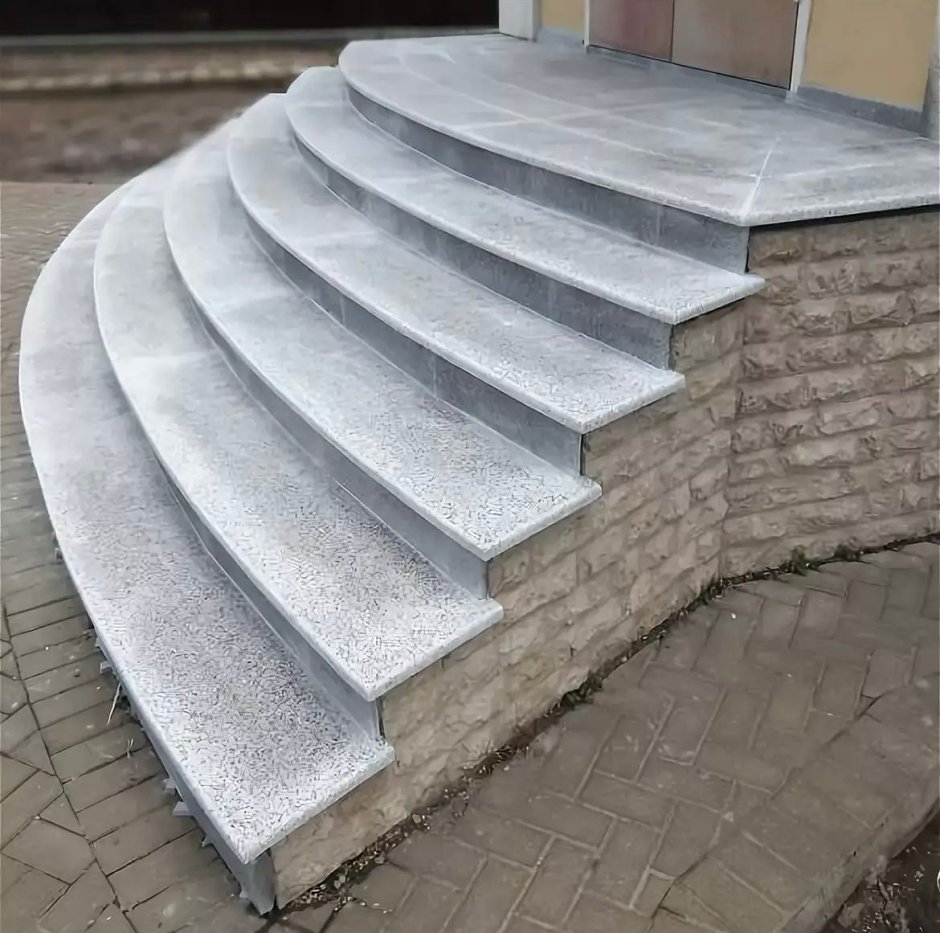 Крыльцо гранит Роял Вайт