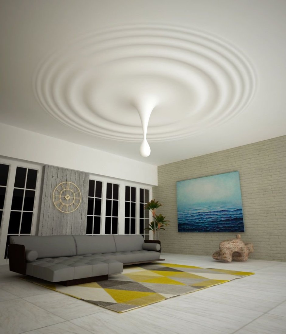 Декор выступа на потолке