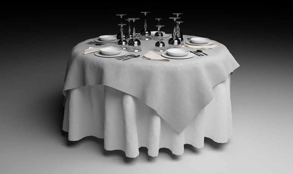 Сервировка стола в сиреневом цвете