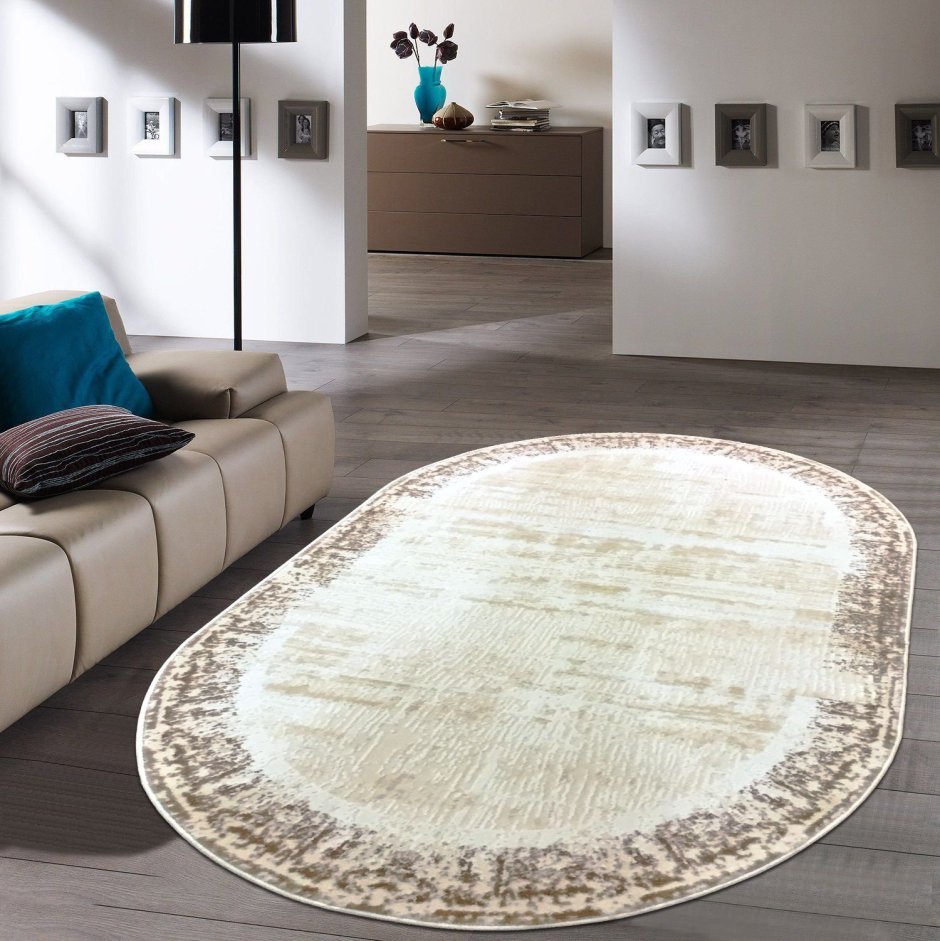 Ковер Delux Sanat Hali Delux d423a Bej овал (Турция)