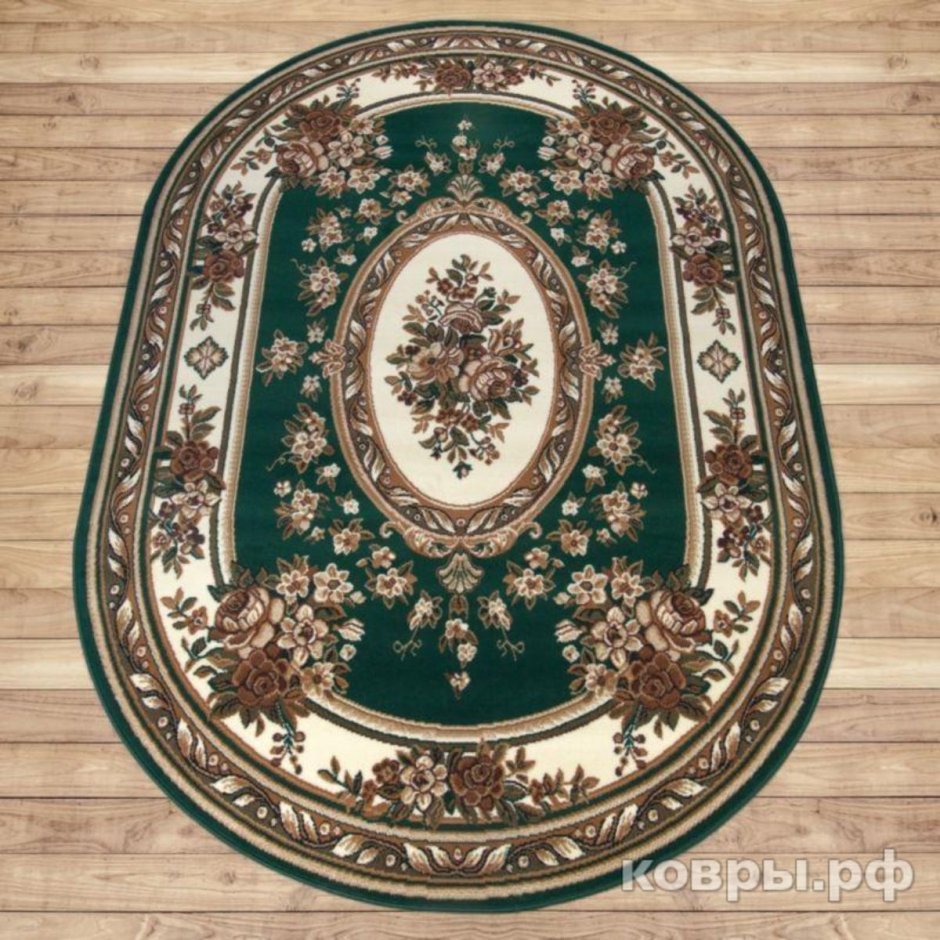 Вязаные коврики на пол овальные