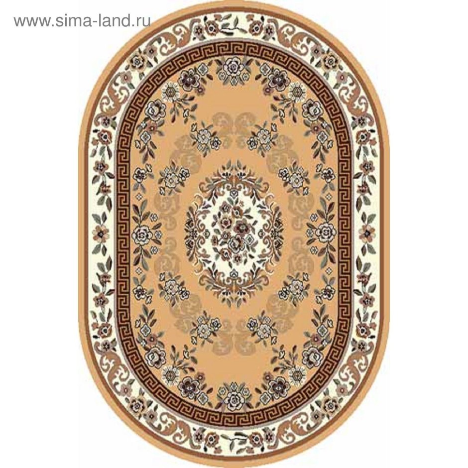 Овальный ковер из полиэфирного шнура