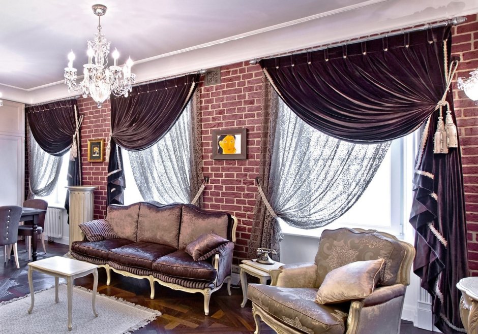 Красивые дорогие шторы
