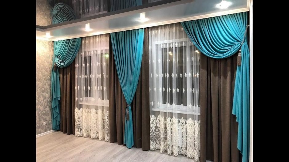 Шторы с ламбрекеном в гостиную