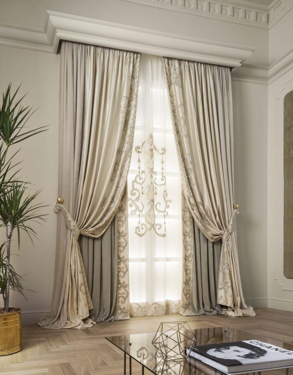 Шторы пастельных тонов
